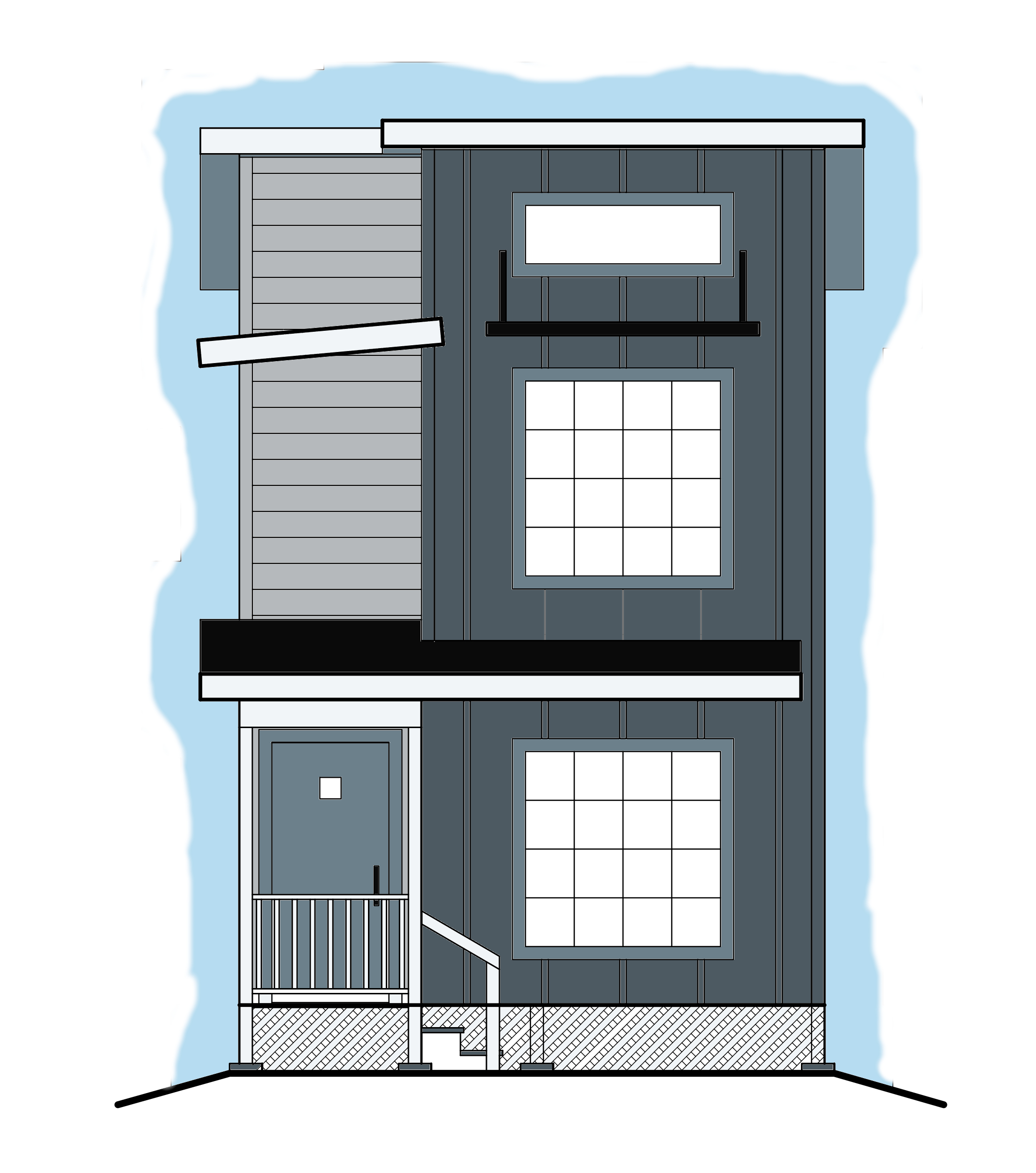 Casita Palmas 15X52 Front Elev