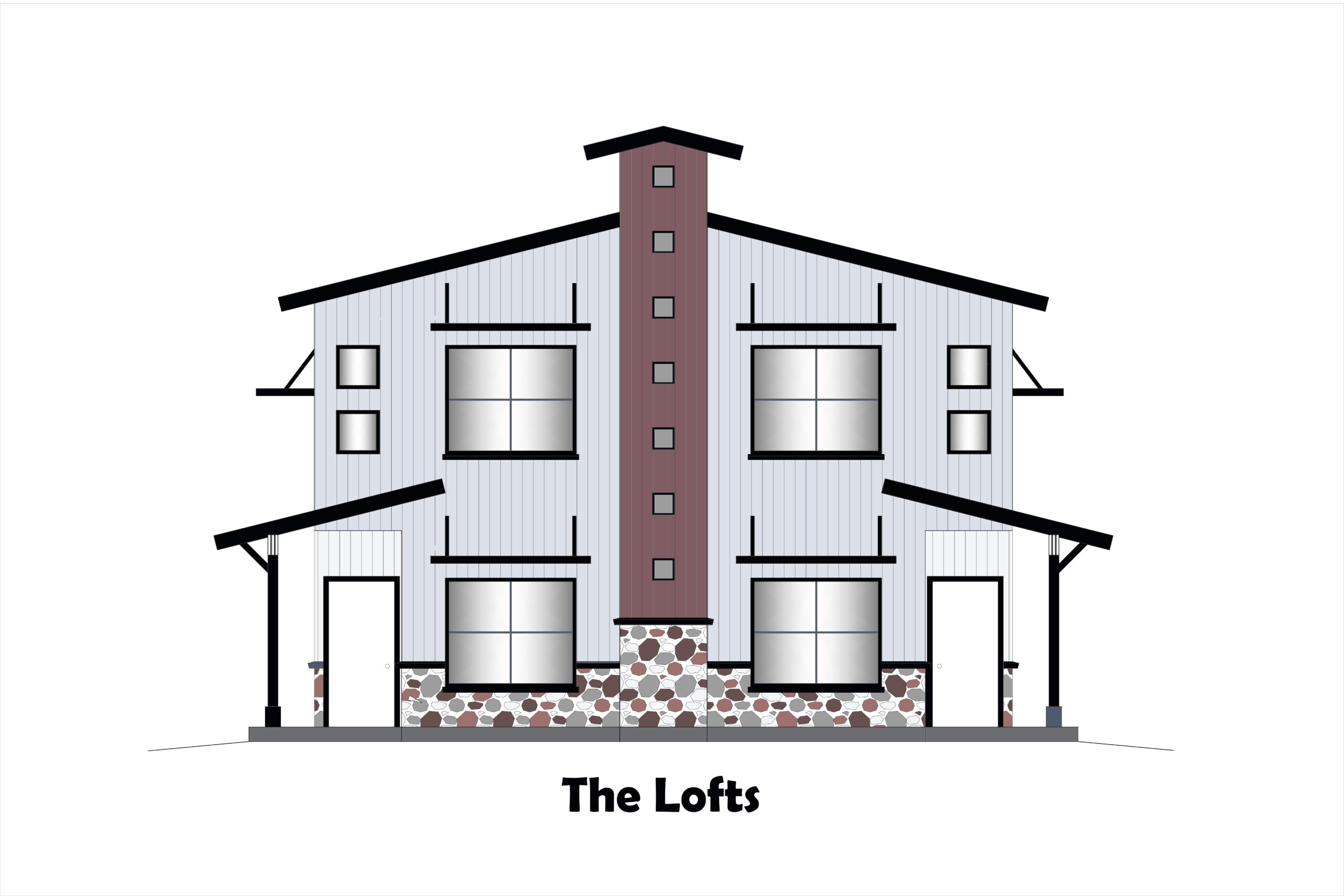 The Lofts Front Elev (1)